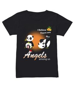 I believe There are angels among us Panda  Classic Women's T-shirt