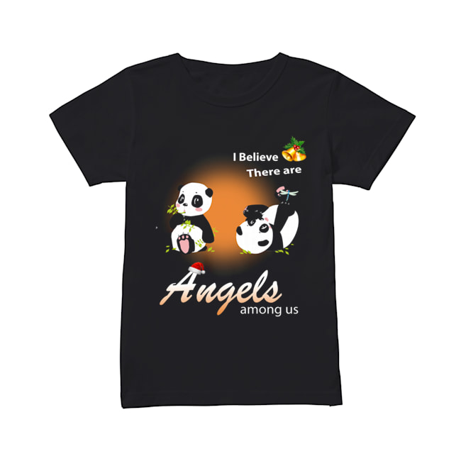 I believe There are angels among us Panda Classic Women's T-shirt