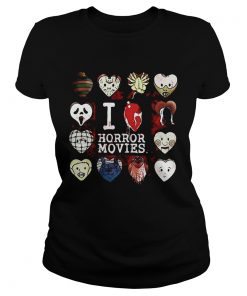 I love horror movies horror character heart face  Classic Ladies