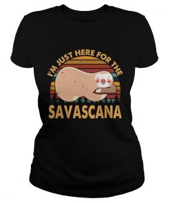 Im Just Here For The Savasana Vintage TShirt Classic Ladies