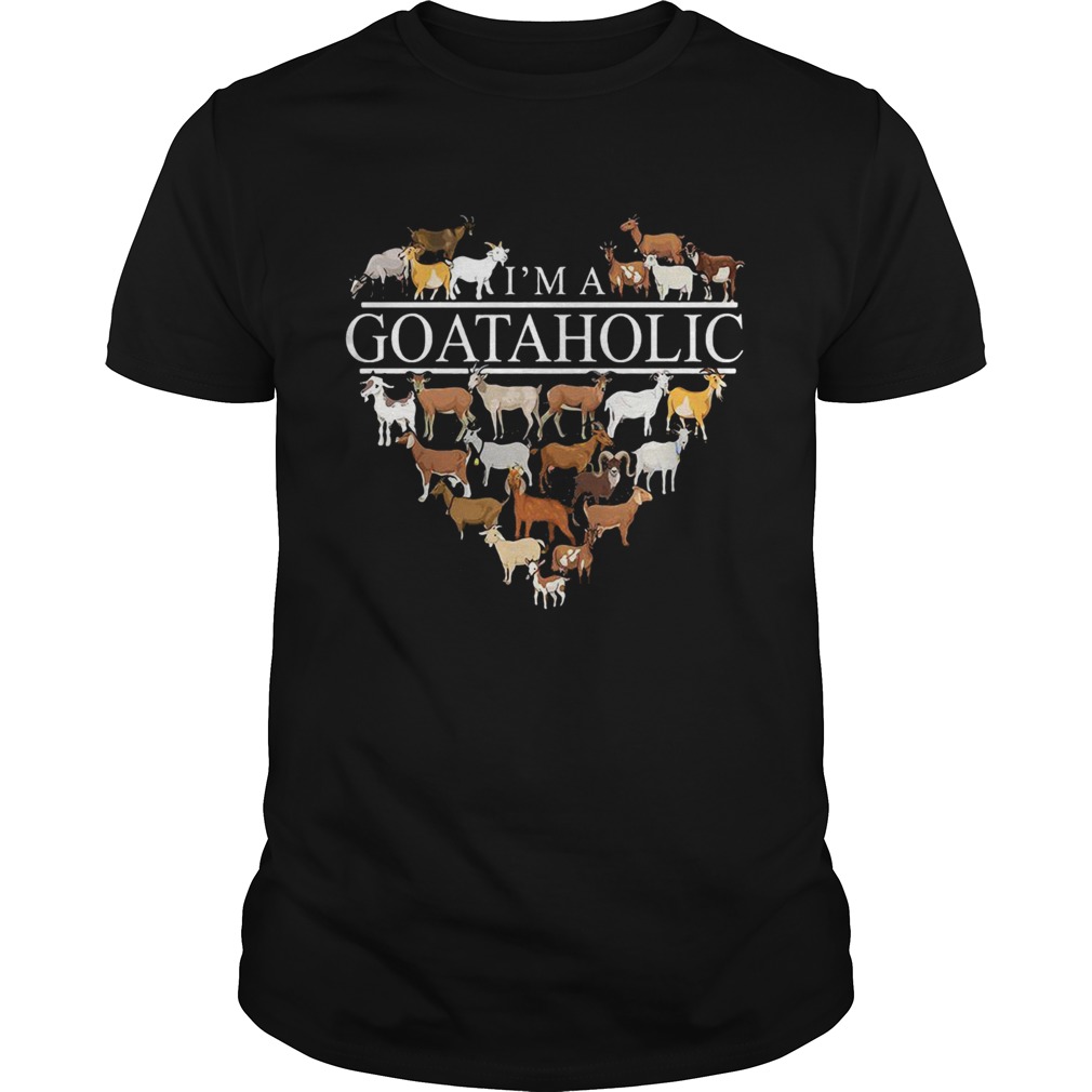 Im a goataholic heart tshirt