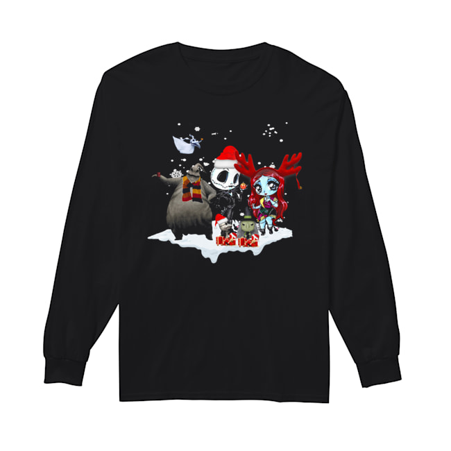 Jack Skellington and Sally Oogie Boogie Christmas Long Sleeved T-shirt 
