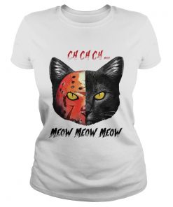 Jason Vorhees black cat ch ch ch meow meow meow  Classic Ladies