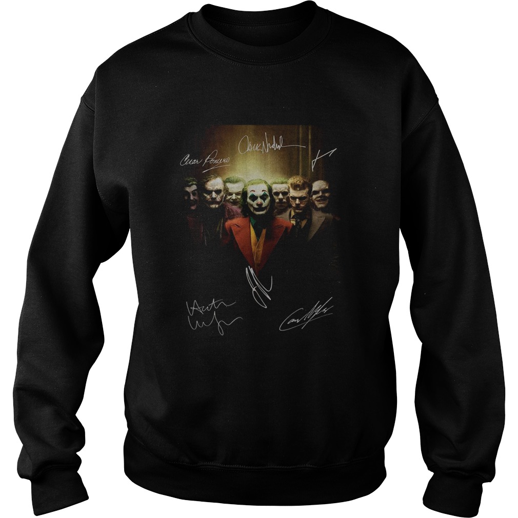 Joaquin Phoenix Joker all characters signatures Sweatshirt