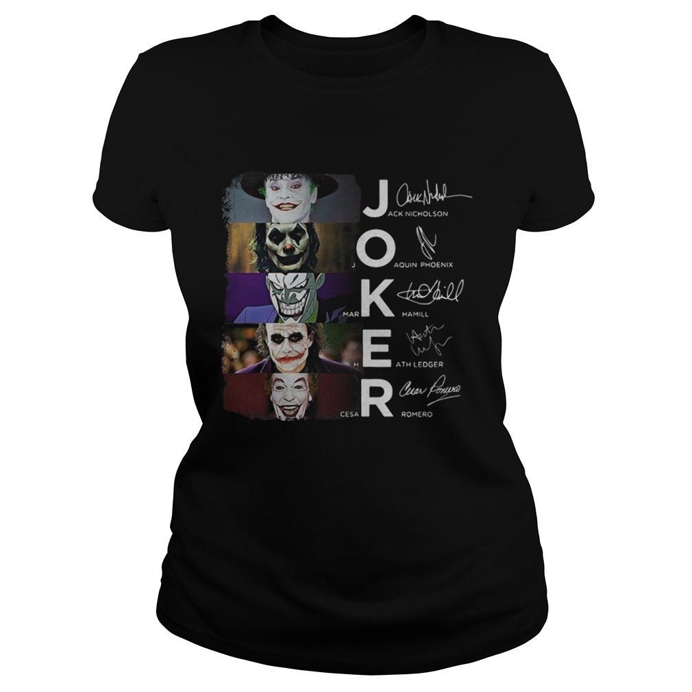 Joker all movie characters signed Classic Ladies