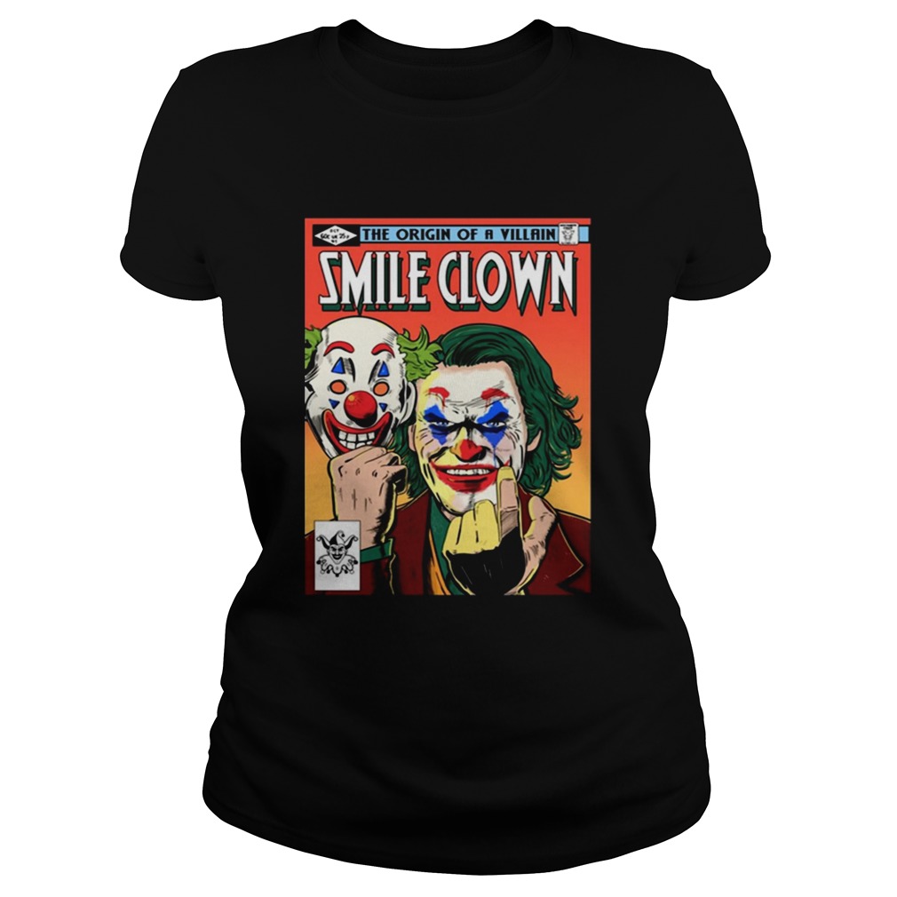 Joker the origin of a villain smile clown Classic Ladies