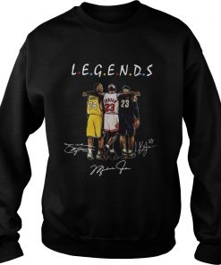 Kobe Bryant Michael Jordan and LeBron James Legends Friends Shirt Sweatshirt