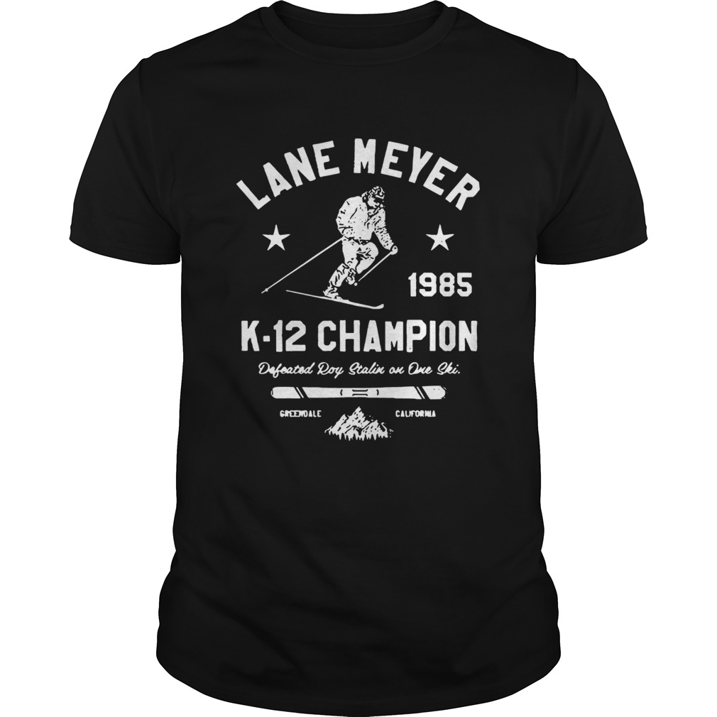 Lane Meyer K12 Champion shirt
