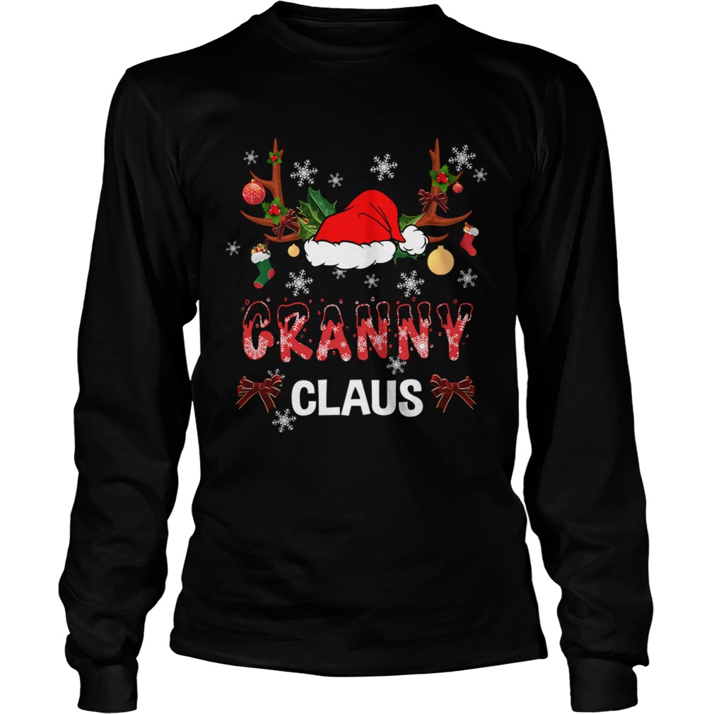 Merry Christmas Granny Claus Hat Santa TShirt LongSleeve