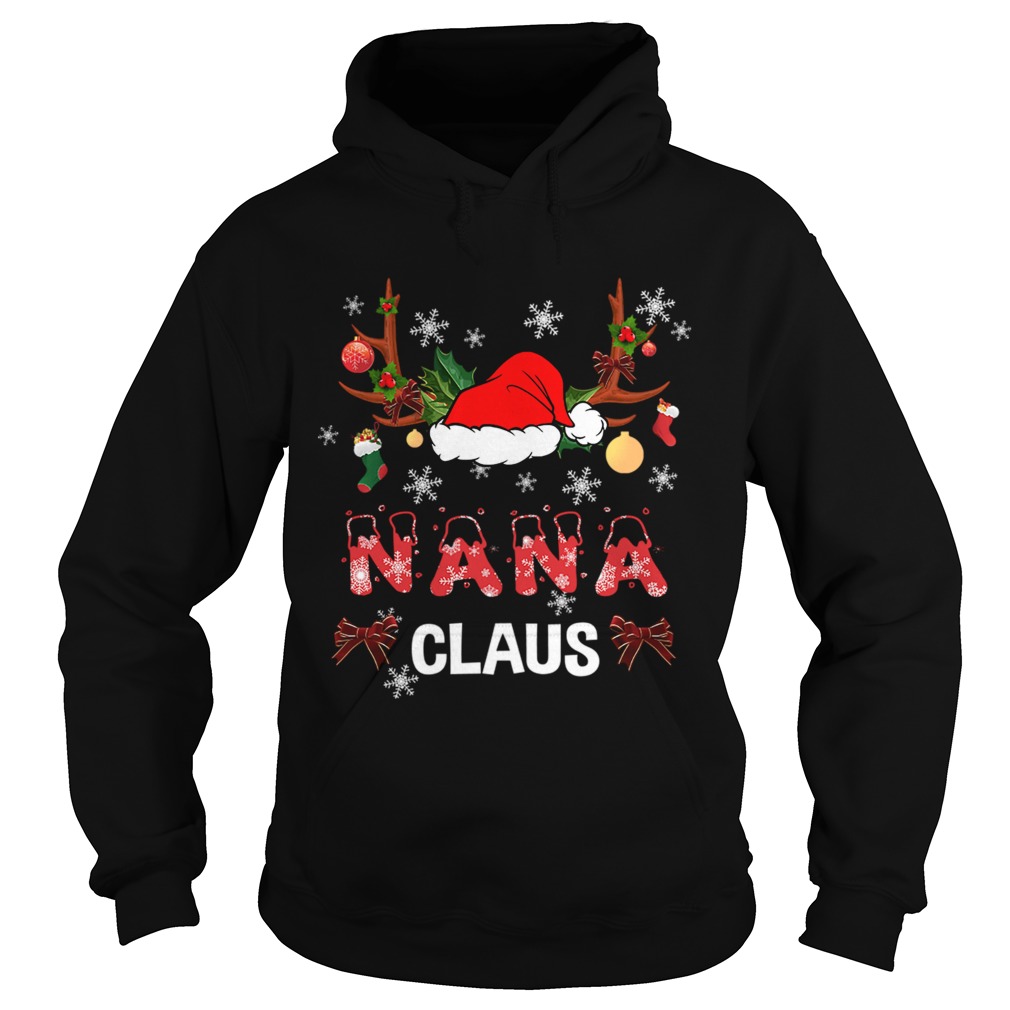 Merry Christmas Nana Claus Hat Santa TShirt Hoodie