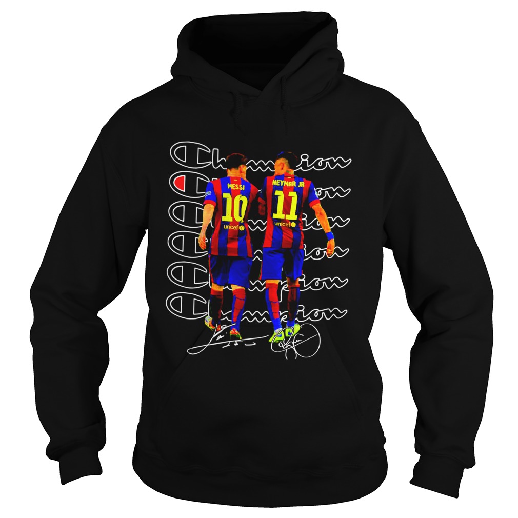 Messi and Neymar Champions Hoodie