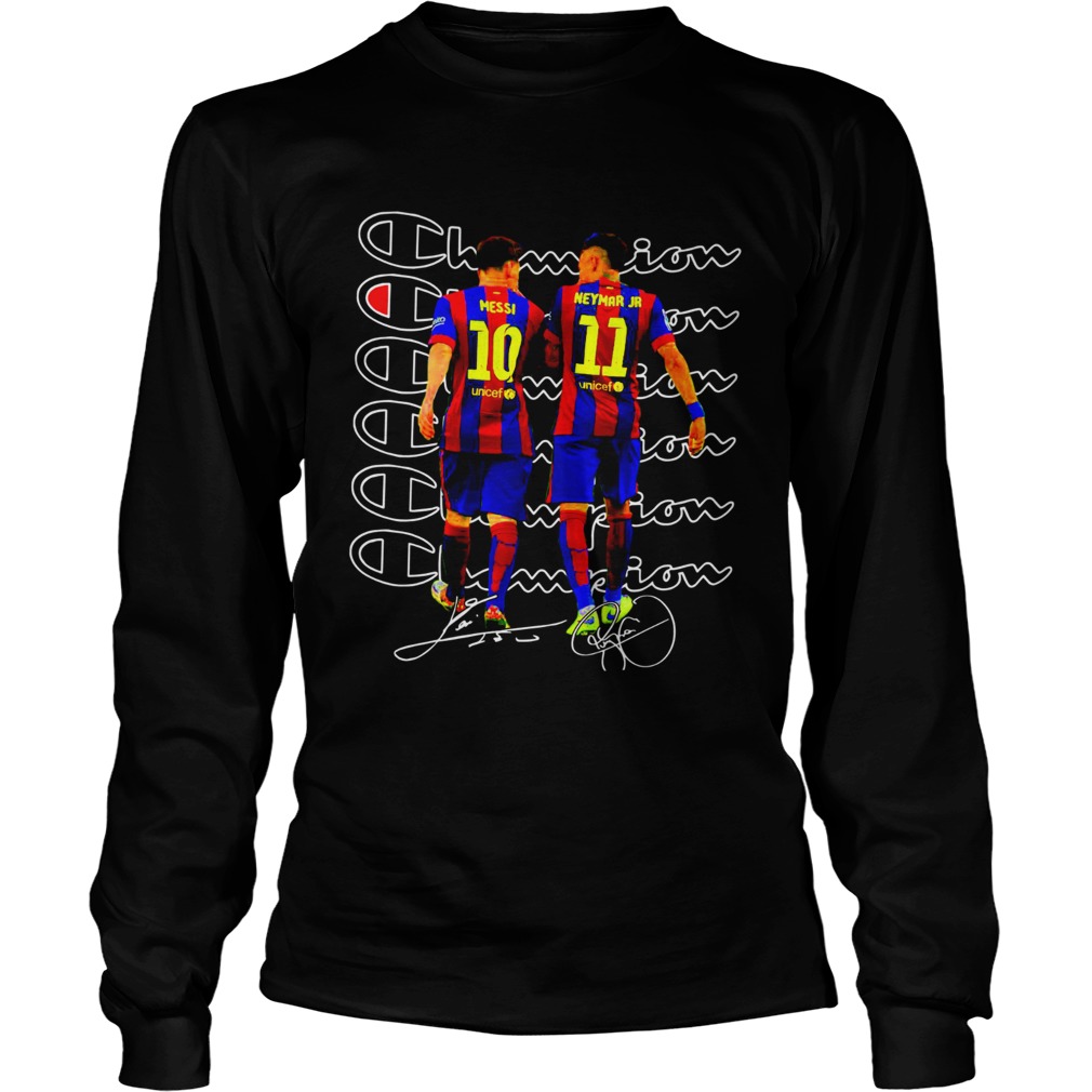 Messi and Neymar Champions LongSleeve