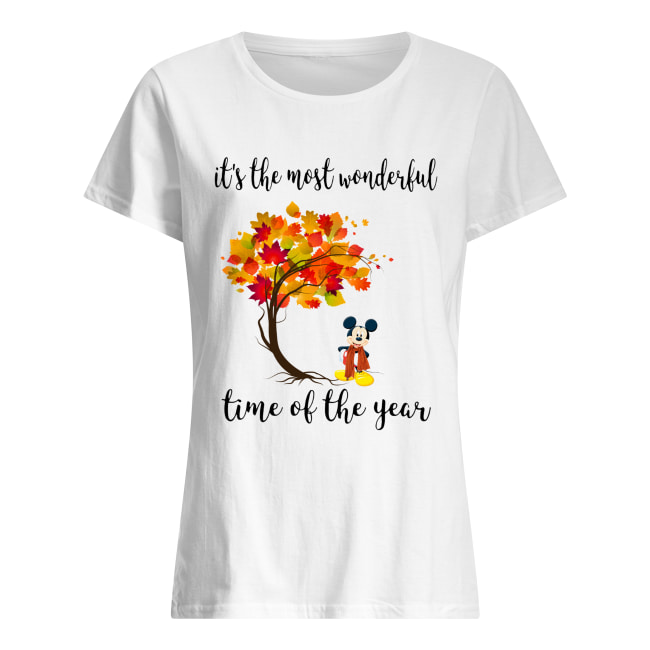 Mickey Autumn It’s the most wonderful time of the year Classic Women's T-shirt