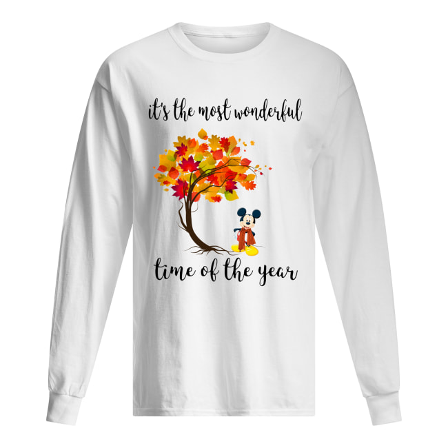 Mickey Autumn It’s the most wonderful time of the year Long Sleeved T-shirt 