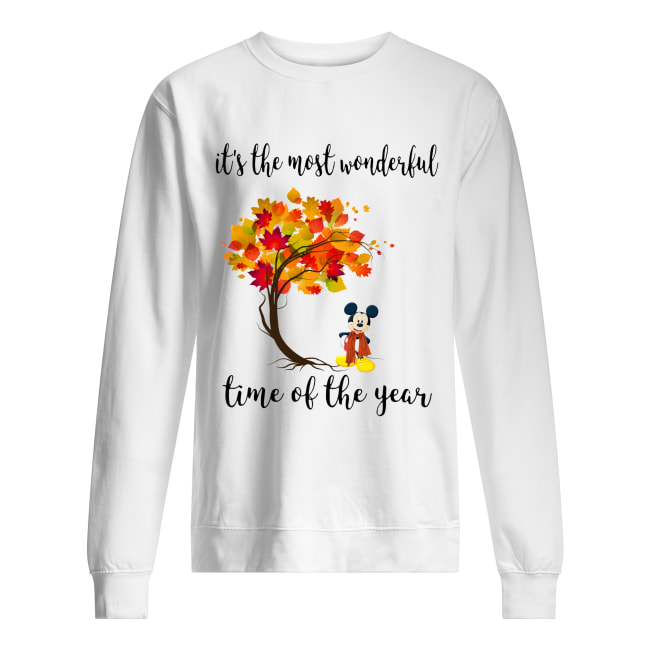Mickey Autumn It’s the most wonderful time of the year Unisex Sweatshirt