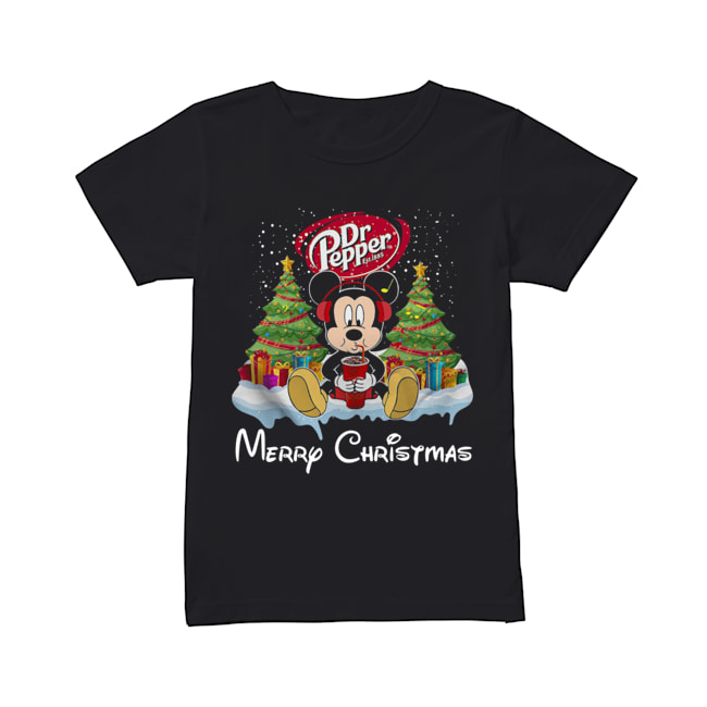 Mickey Mouse drink Dr Pepper Merry Christmas Classic Women's T-shirt