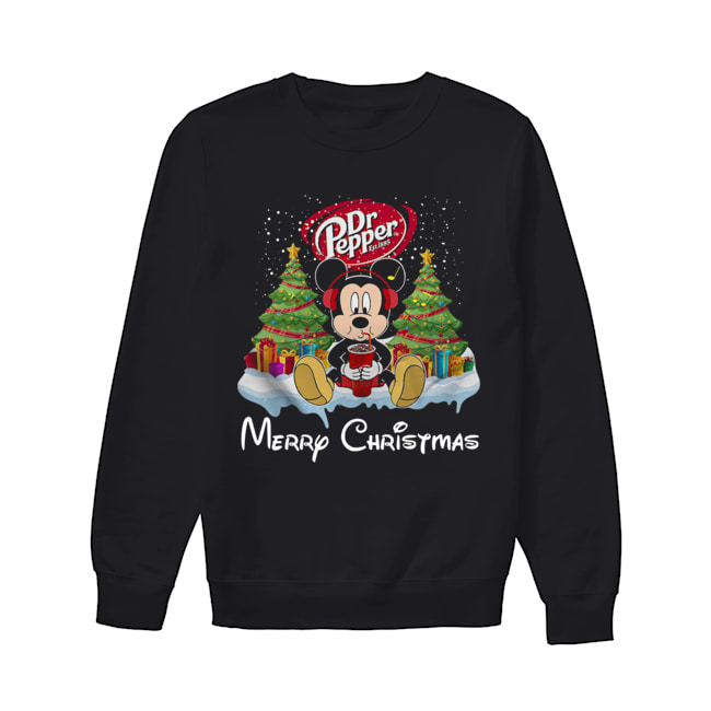 Mickey Mouse drink Dr Pepper Merry Christmas Unisex Sweatshirt