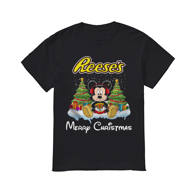 Mickey Mouse drink Dutch Reese’s Christmas shirt