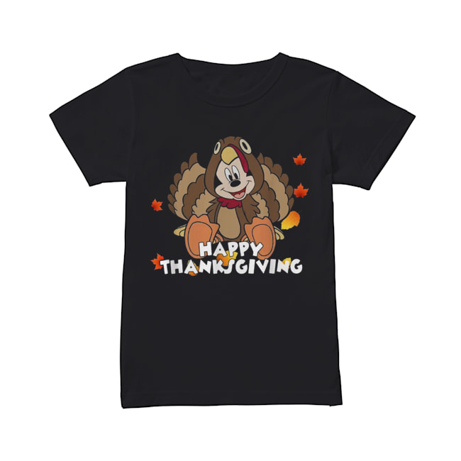 Mickey Mouse happy thanksgiving Classic Women's T-shirt