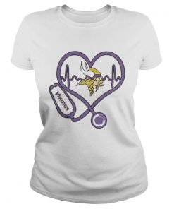Minnesota Vikings nurse heartbeat  Classic Ladies