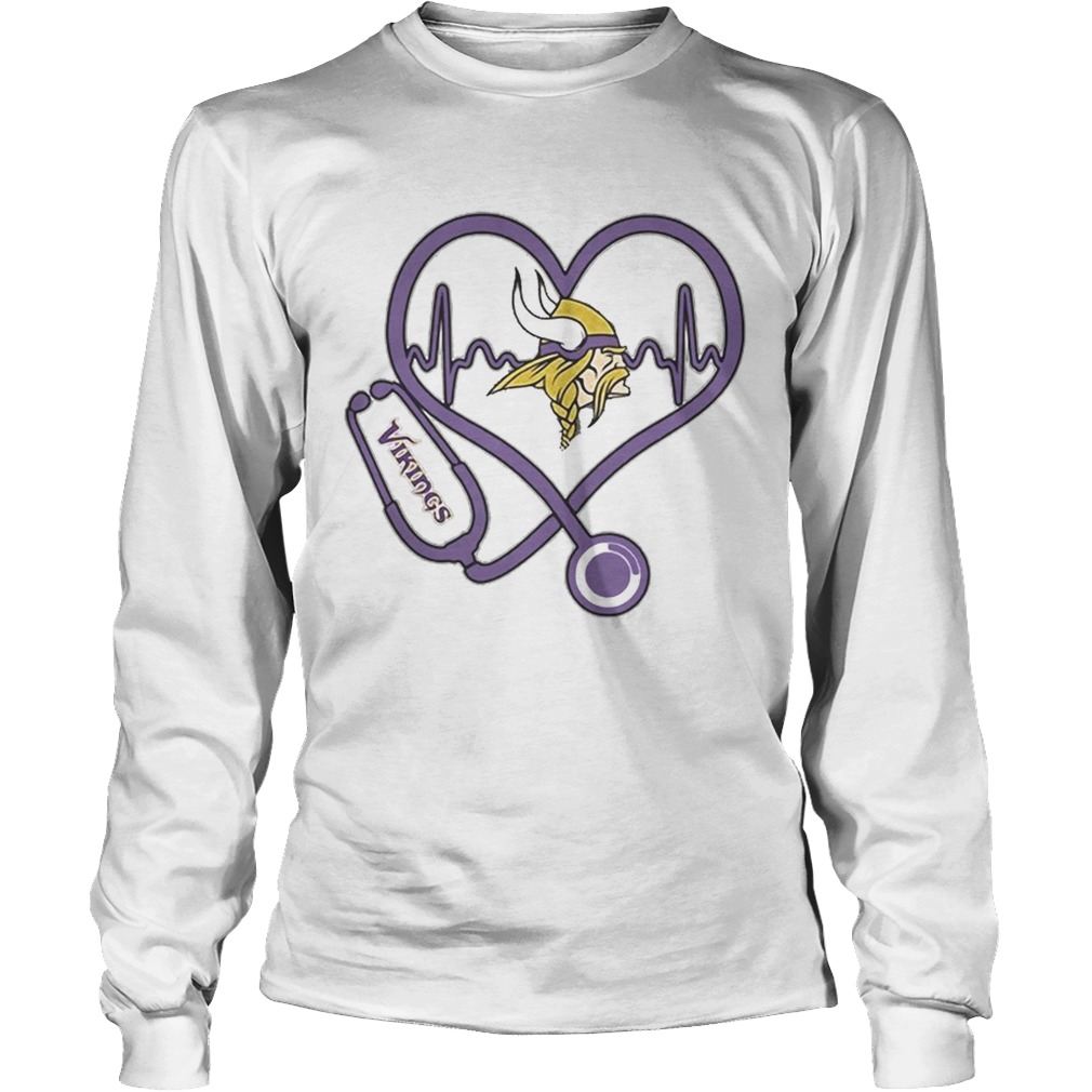 Minnesota Vikings nurse heartbeat LongSleeve
