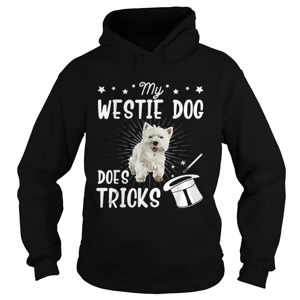 My Westie Does Tricks Halloween Dad Mom Dog Retro Hoodie