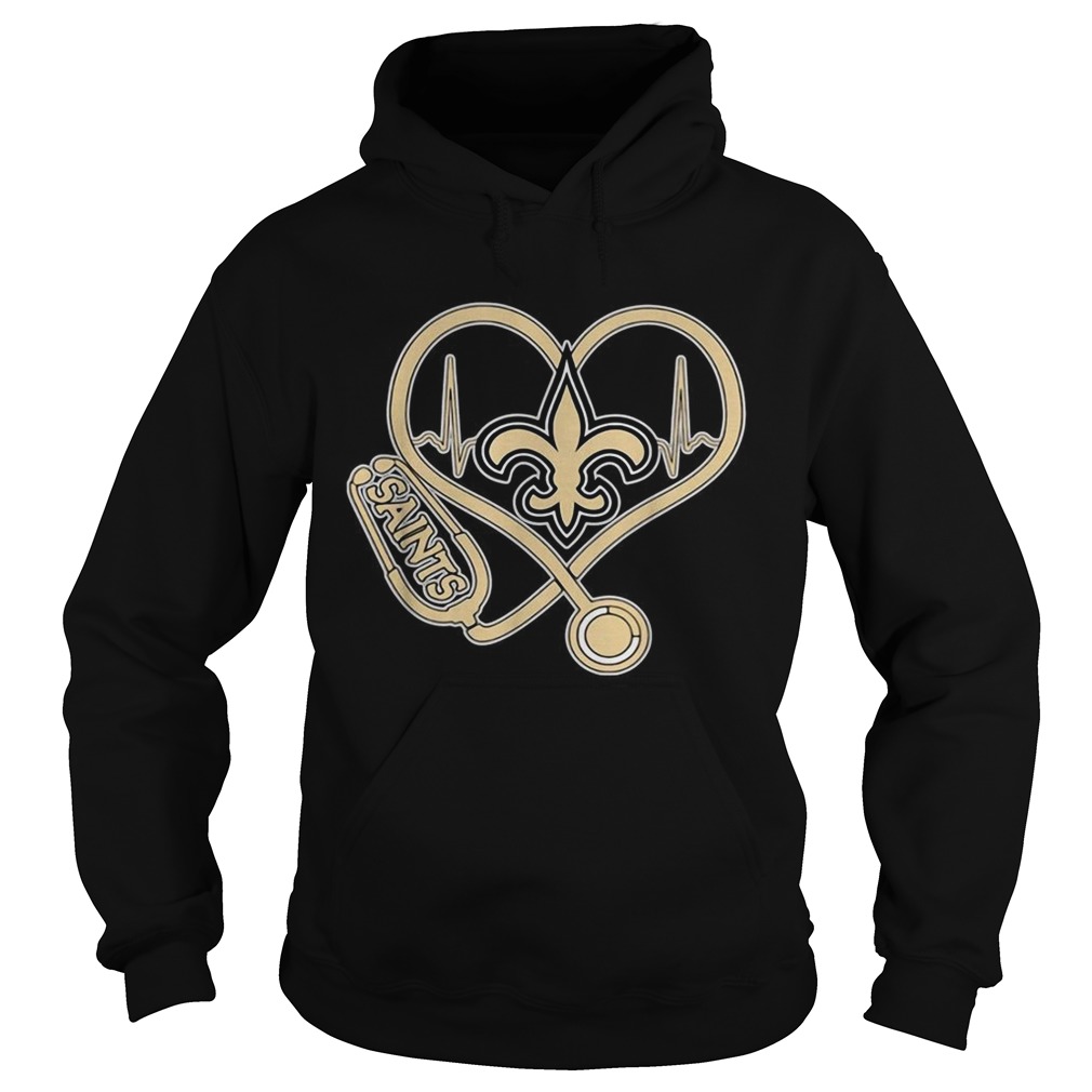 New Orleans Saints nurse headphone Hoodie