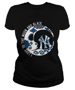 New York YanKees I love to the Moon and black Classic Ladies