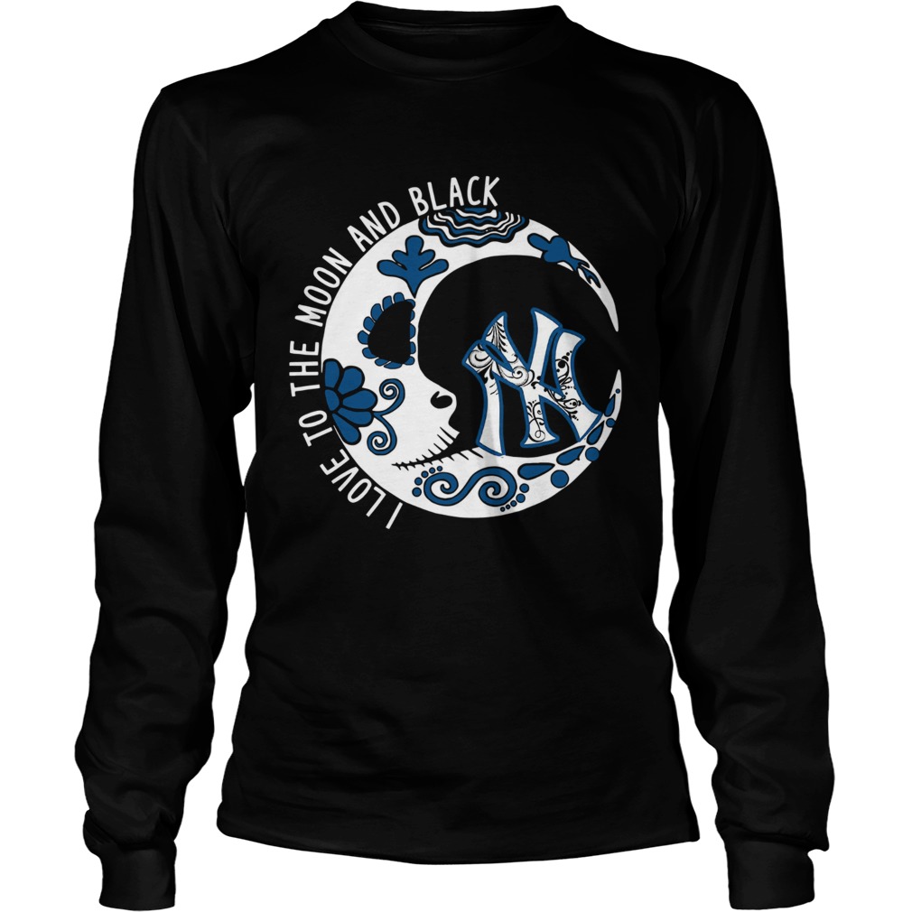 New York YanKees I love to the Moon and black LongSleeve