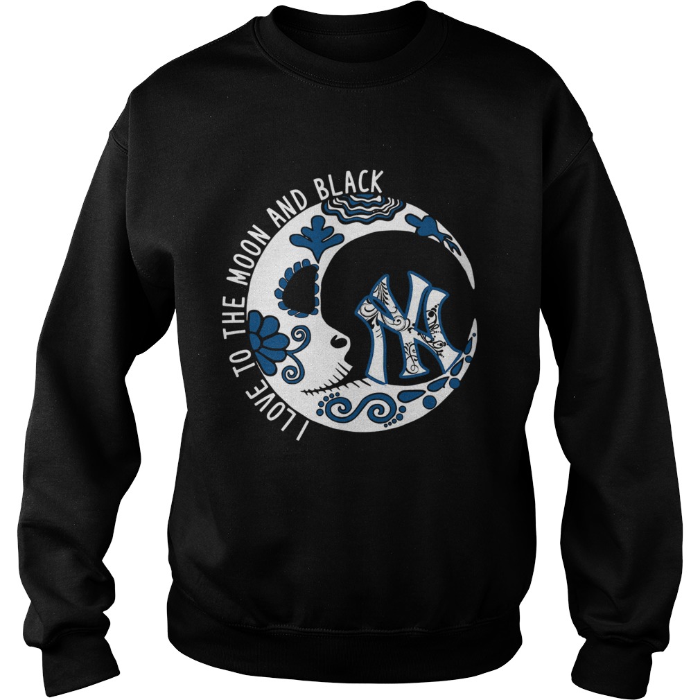 New York YanKees I love to the Moon and black Sweatshirt