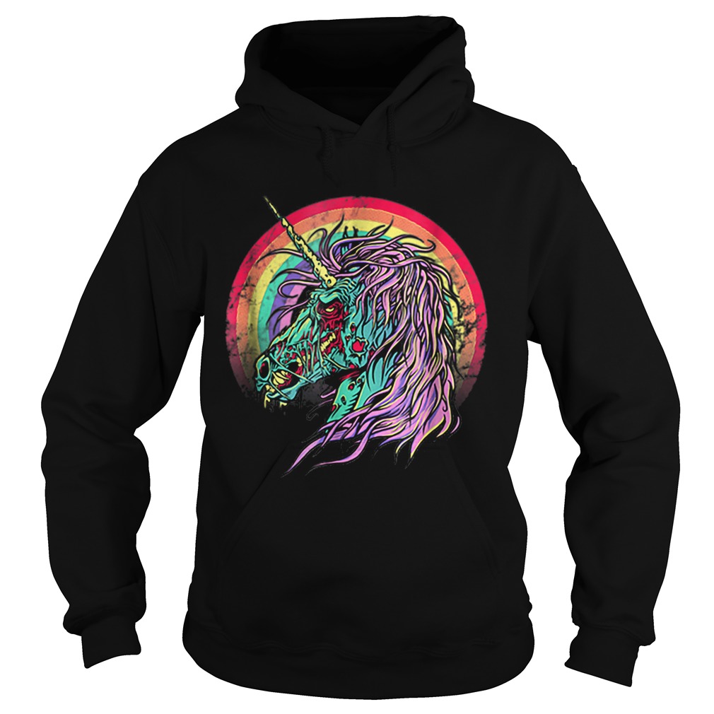 Nice Zombie Unicorn Unicorn Halloween Hoodie