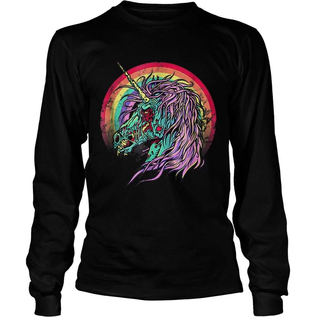 Nice Zombie Unicorn Unicorn Halloween LongSleeve