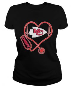 Nurse Heartbeat Kansas City Chiefs  Classic Ladies