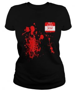 Official Hello My Name Is JasonFunny Halloween Costume  Classic Ladies