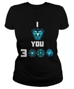 Official I love you 3000 Iron man heartbreaker  Classic Ladies