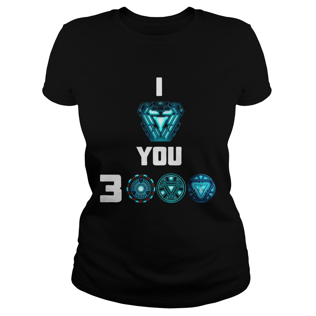 Official I love you 3000 Iron man heartbreaker Classic Ladies