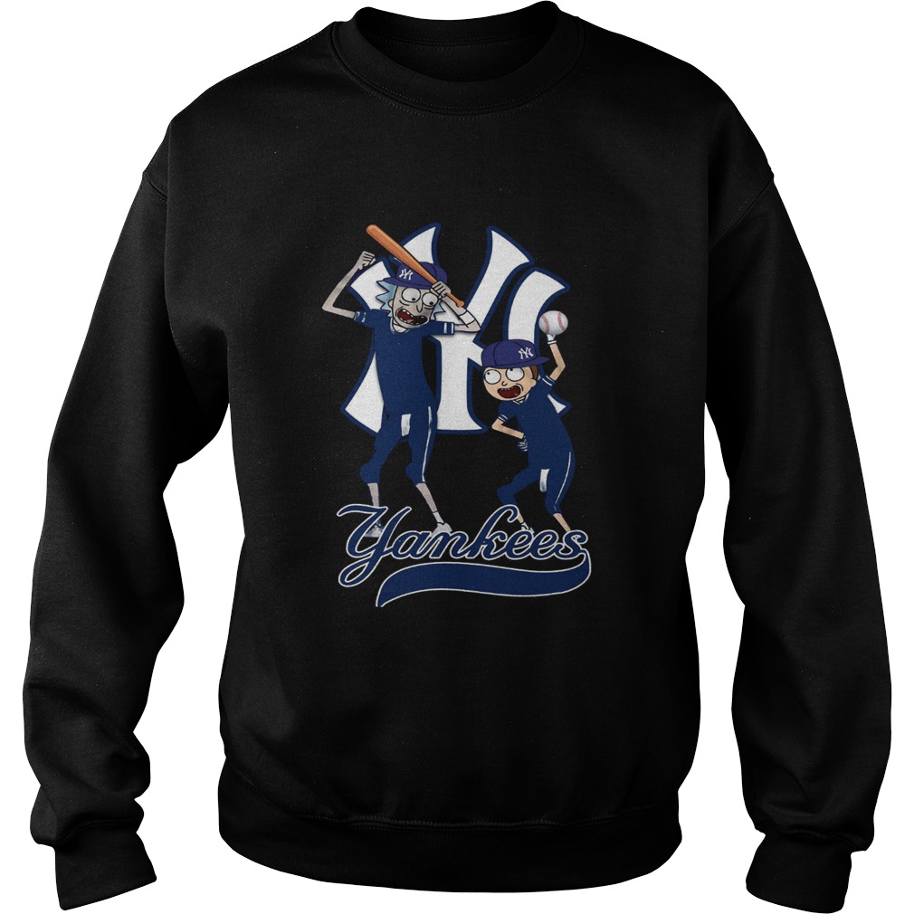 Official Rick and Morty New York Yankees Shirt Sweatshirt