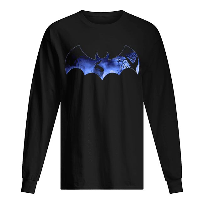 Original Halloween Bat Trick or Treat Costume Graveyard Raven Long Sleeved T-shirt 