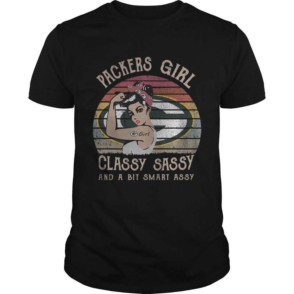 Packers Girl Classy Sassy And Bit Smart Assy Green Bay Packers Vintage shirt