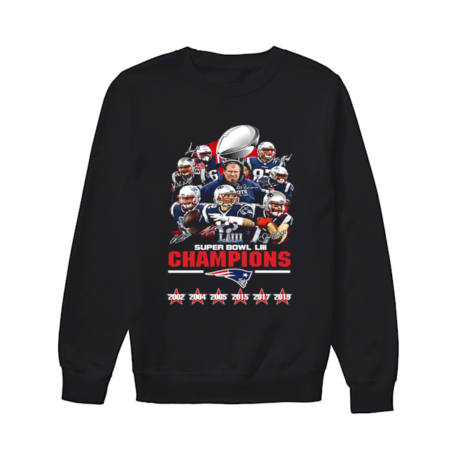 Patriot New England Super Bowl LIII Champions Signatures Shirt Unisex Sweatshirt