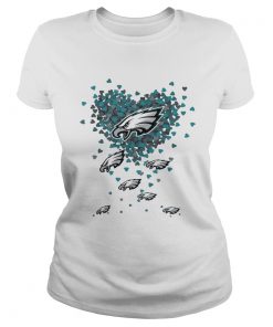 Philadelphia Eagles tiny hearts shape  Classic Ladies