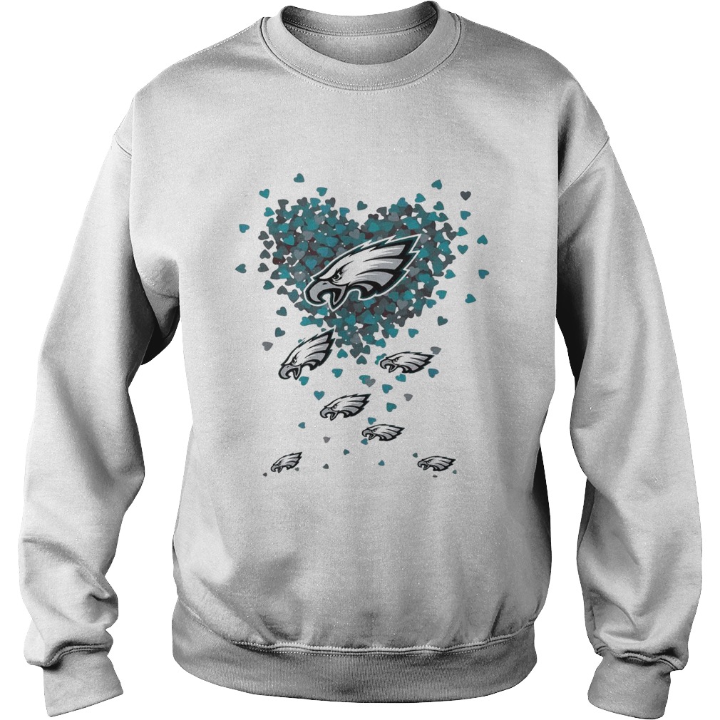 Philadelphia Eagles tiny hearts shape Sweatshirt