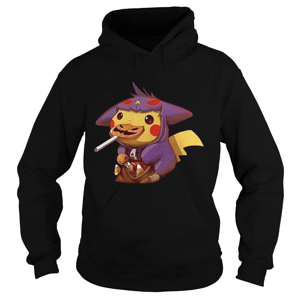 Pikachu gengar halloween trick or treat costume Hoodie