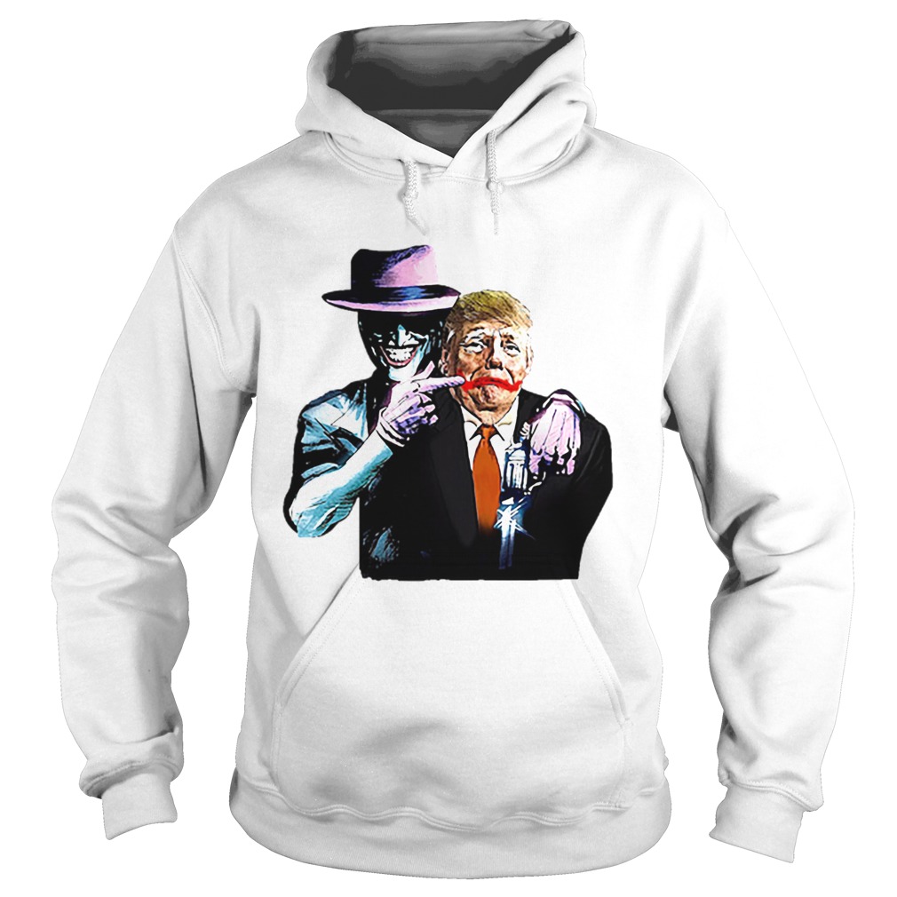 Poker Smile Painting Donald Trump Hoodie