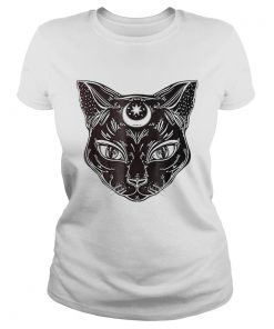 Premium Black Cat Halloween BohoGothic Witchcraft Tattoo  Classic Ladies