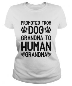 Premium Promoted From Dog grandma To Human grandma  Classic Ladies