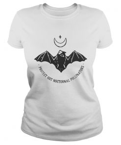 Protect Our Nocturnal Pollinators Bat Moon Shirt Classic Ladies