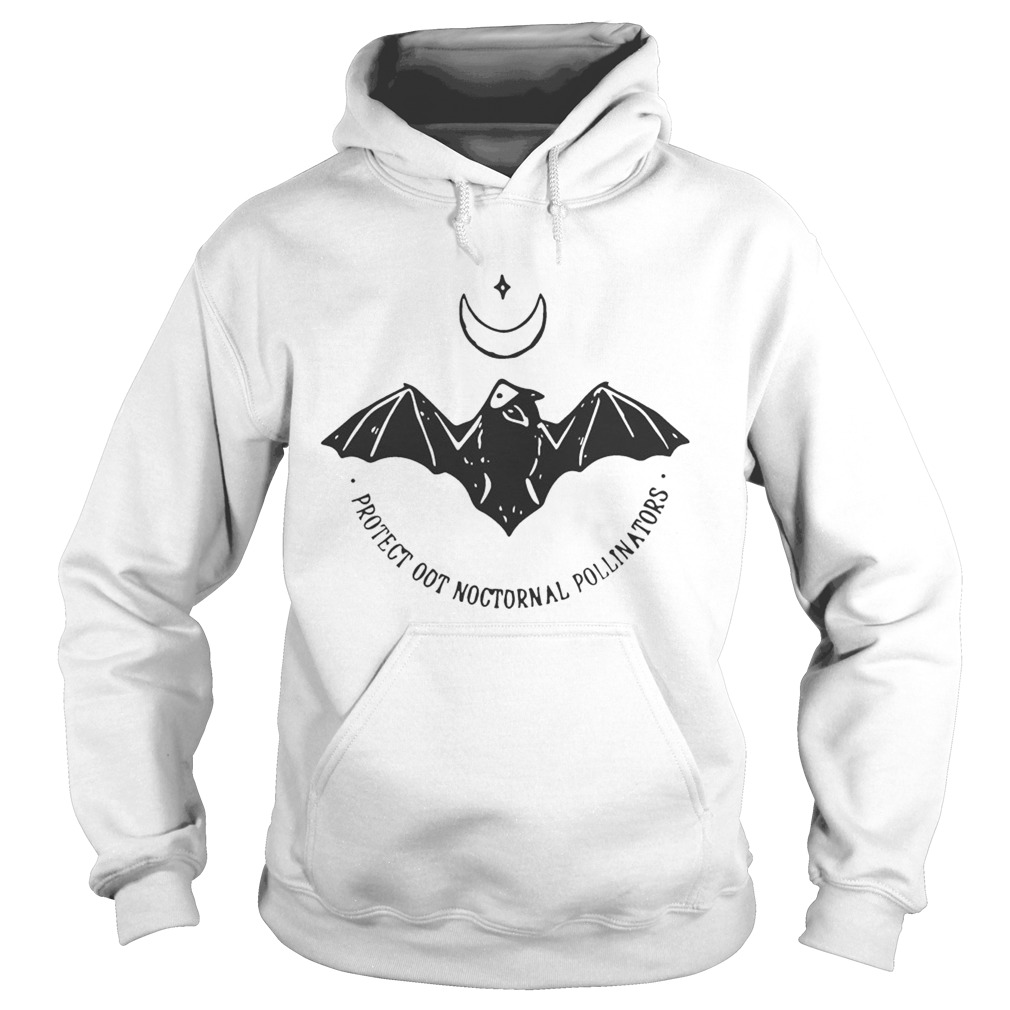 Protect Our Nocturnal Pollinators Bat Moon Shirt Hoodie