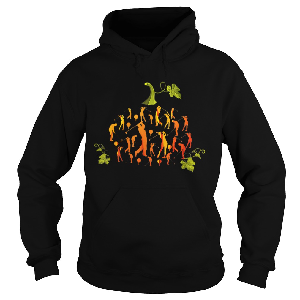 Pumpkin Golf Golfer Halloween Costume Gift Funny Tee Hoodie