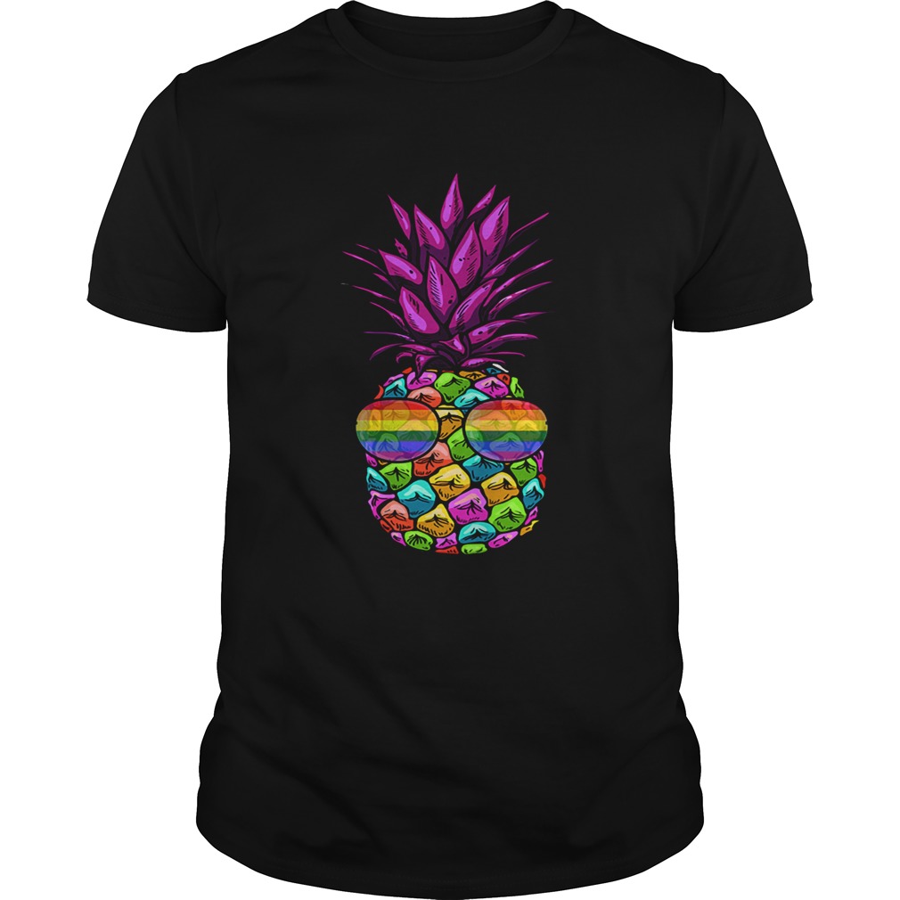Rainbow Pride Pineapple LGBT Shirt Lesbian Gay Bi Homosexual Premium TShirt